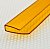 Профиль Кронос торцевой П 6 мм L=2,1 м, желтый